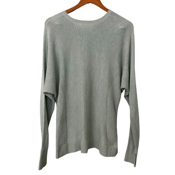 Lululemon Cashlu Knit Pullover US 10 Heathered Green Fern Lightweight Sweater - Picture 5 of 15